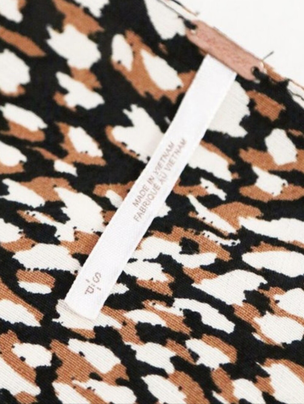 Free People French Quarter Mini Dress  True Wrap Jet Combo Abstract Animal Small - Picture 11 of 12